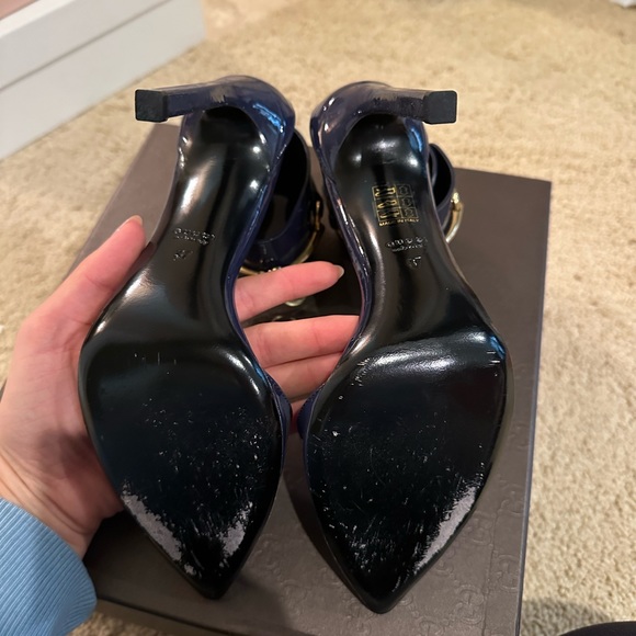 Gucci strapped heels with gold buckles - Picture 5 of 6